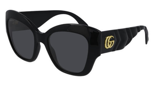Gucci Occhiali da Sole GG0808S 001 Nero grigio Donna | eBay