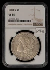 1903-S $1 Morgan Dollar - Luster PQ Looks XF Key Date - NGC VF 35 -VIDEO- B4639