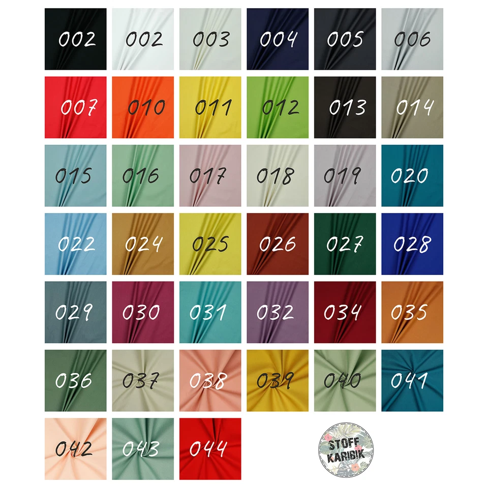 Canvas Uni Meterware Stoff 100% Baumwolle 39 Farben Dekostoff oeko Taschen Tex - Bild 2 von 4