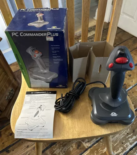 PC Commander Plus PC Air Flight Joy Stick Controller SV-207A IBM Vintage