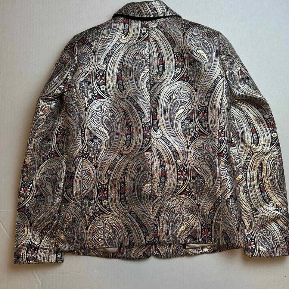 Blazer Rylan para mujer J.CREW COLLECTION en jacquard cachemir dorado talla 00 Foto 2 de 3