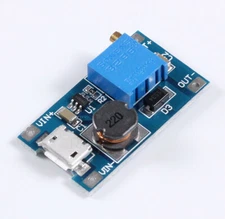 MT3608 MICRO USB DC-DC Voltage Step Up Adjustable Boost Converter Module 2A 2-24