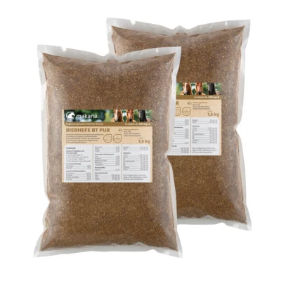 Makana Bierhefe BT Biertreber Bierhefe PUR 2 x 1,5 kg / 3 kg Pferd