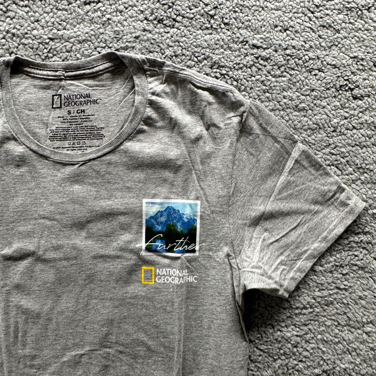 【NATIONAL GEOGRAPHIC】MOUNTAIN CONCEPT GRAPHIC T-SHIRT National Geographic T-Shirt Further Mountain Double Sided