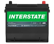 Interstate Batteries MTX-35 12V 55Ah SLI AGM Group Size 35 Automotive Battery
