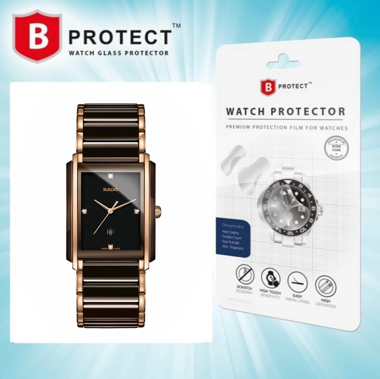 Protéger montre Rado Integral New 26x35mm contre rayures film B-PROTECT