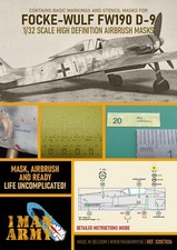 1/32 1ManArmy #DET026 Fw190D-9 Airbrush Masks