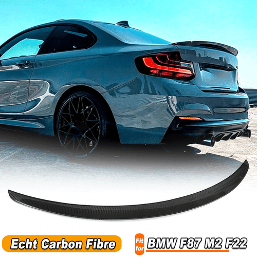 Für BMW F22 M2 F87 M235i M240i Carbon Spoiler FlügelLippe Heckspoiler Heckansatz - Bild 1 von 12
