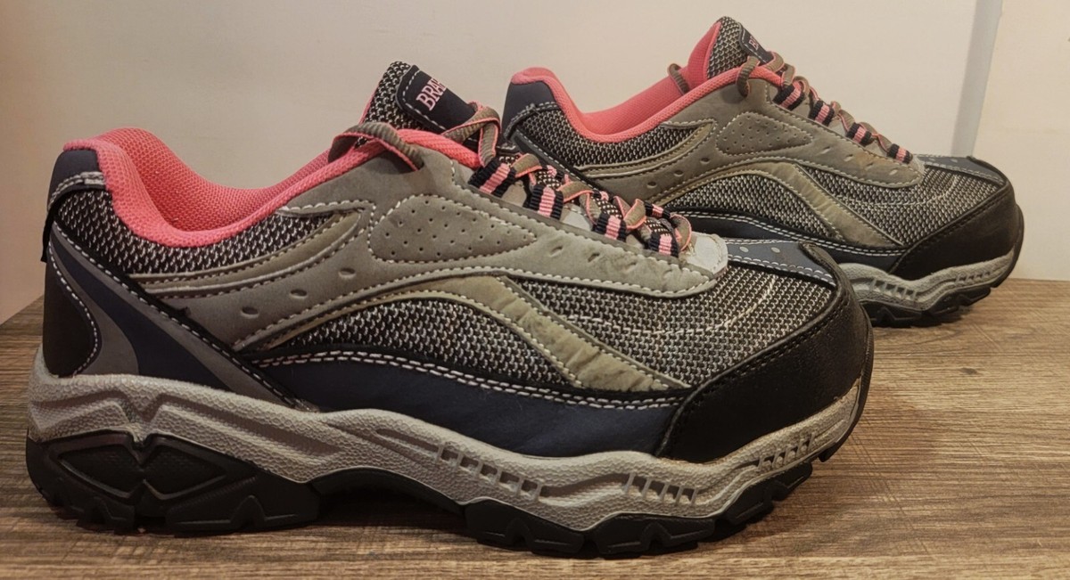 Brahma-Women's Multi-color Steel toe leather slip resistant work