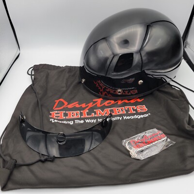 DOT Approved Daytona Helmets Half Skull Cap Motorcycle Helmet