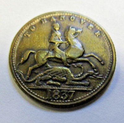 1837 TO HANOVER VICTORIA REGINA TOKEN | eBay