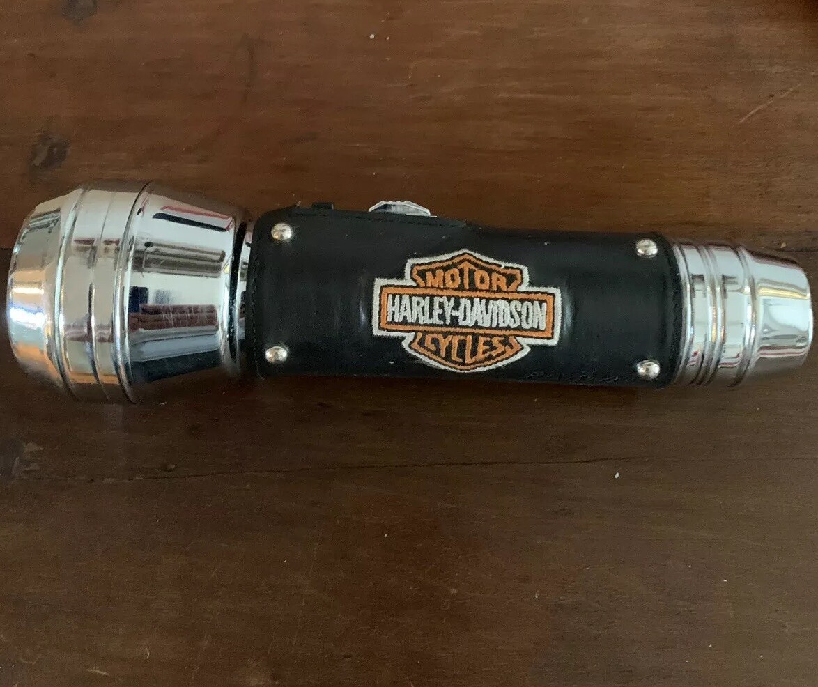 Harley-Davidson Motor Cycle Flash Light Ray-O-Vac 7 3/4