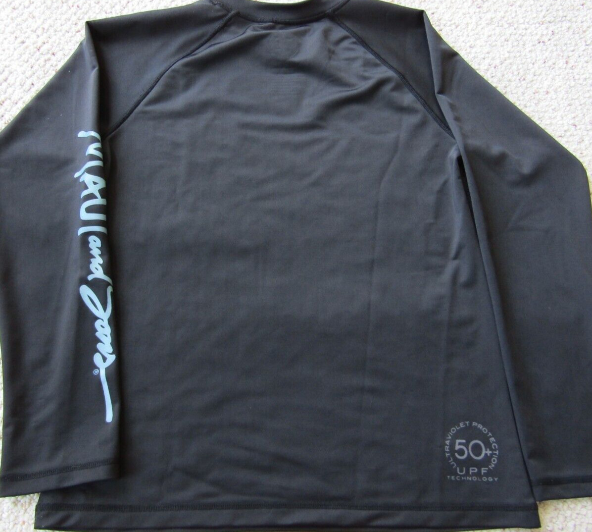 MAUI & SONS black long sleeve Poly Spandex Basic Skins shirt boys L (14/16) image 5
