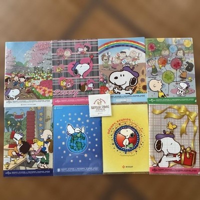 USJ Snoopy Clear File Set of 8 & Memo Paper USJ Licensed Character