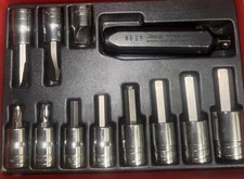 SNAP ON  TOOLS IMPACT DRIVER PIT-160 HEX BIT & DRIVER SET 1/2" DRIVE PIT3120EB