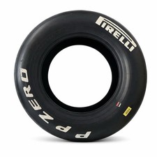 250 / 575/ 13 Pirelli P Zero Race  Slick, Brand written on both sides.
