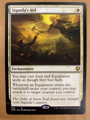 MTG 1x Sigarda's Aid # 384 Commander Legends Magic the Gathering Card x1 NM