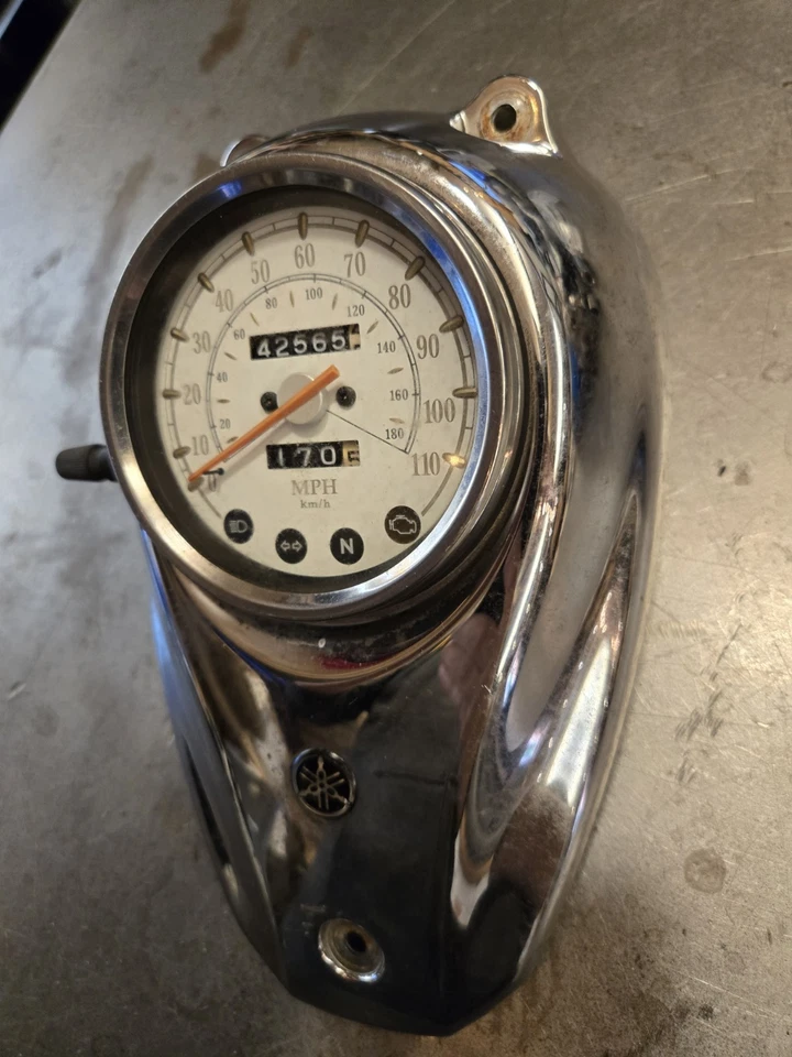 Medidor de cluster 2008 Yamaha V Star 650 Instrament - Imagem 2 de 4