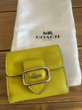 COACH Yellow Bi-Fold Wallet