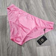 House of Desire Liquid Satin Hipster Panties, Bubblegum Pink, Size 3X/4X