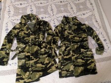 2 Kids Wonder Nation Camo Fleece Robe with Collar Belted Tie 10/12 -Super Soft