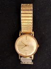 VINTAGE TIMEX 21 JEWELS WATERPROOF ELEGANT GOLD TONE MANUEL WIND MENS WRISTWATCH