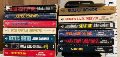 John Gardner PB Lot of 13 Broken Claw, Death is Forever, Icebreaker, Scorpius