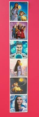 STICKERS: 6 Disney Wish  Stickers, 2.5'' x 2.5'' each, Party Favors