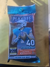 2021 Panini Playoff Football Jumbo Value Pack (Blue Insert Parallels!) - 40...