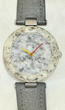 Vintage Tissot RockWatch Light Blue Stone w/Mica Tissot Blue Leather Band R150