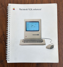 1986 Apple Macintosh 512K Enhanced User Guide Manual 181 Pages Original Vintage