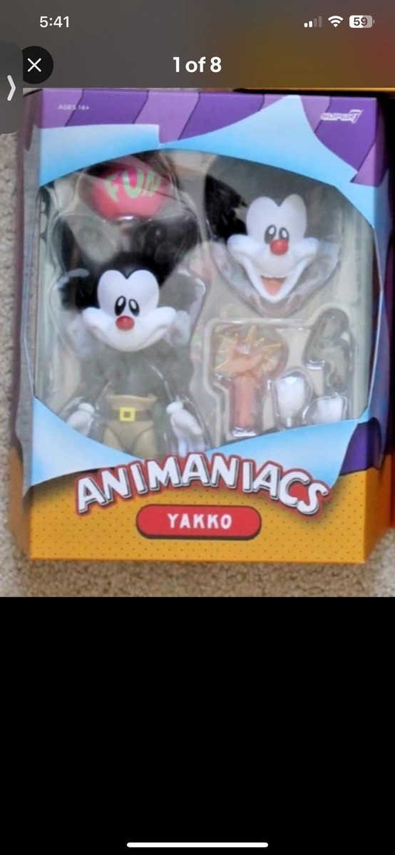 Figurines Animaniacs Super7 Ultimates - Lot Yakko, Wakko Et Dot - Neuves Sous Blister