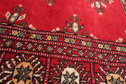Vintage Hand-Knotted Area Rug 3'0" x 5'2" Traditional Wool Carpet - Picture 7 of 9