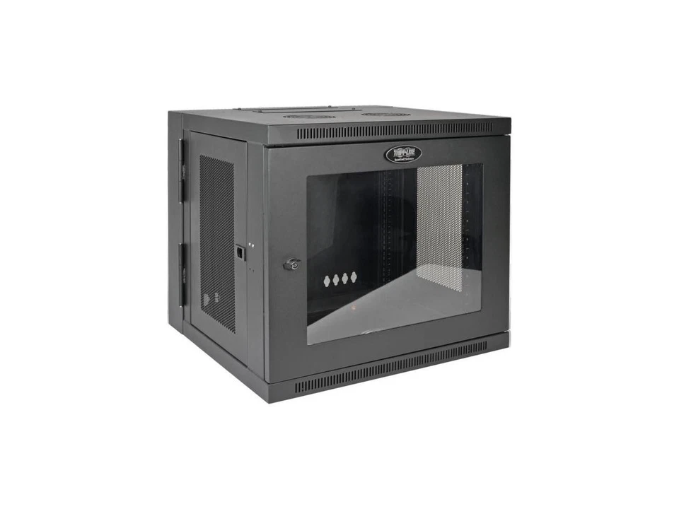 Tripp Lite 10U Wall-Mount Rack Enclosure Server Cabinet, Hinged Back, Clear - Image 4 of 4