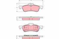 Bremsbelagsatz Hinten FüR Mini R50 R53 Cabrio R52 1.6 02-03 34211503077