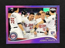 2014 Topps Chrome #24 Josmil Pinto Minnesota Twins Purple Refractor