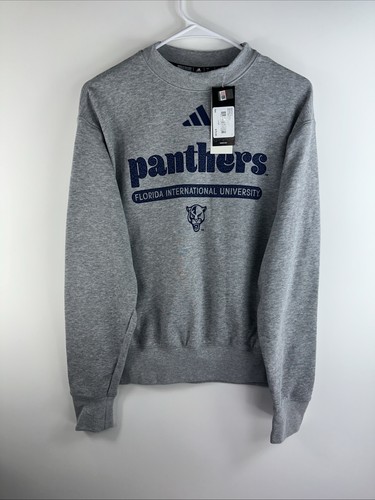 NWT Adidas FIU Golden Panthers Women’s Small Gray Vintage Style Crewneck $75