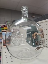 Antique French Blown Glass Gallon MERLOT Bottle Wine Large 13” See Discription