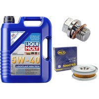 MotoröL Filter Set 5W-40 5 Liter + ÖLablassschraube FüR Mercedes 190 T1 Bus 210