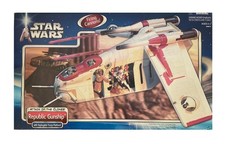 Vintage 2002 Star Wars Attack Of The Clones - First Release Republic Gunship