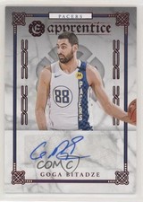 2019 Panini Chronicles Apprentice Signatures Red Goga Bitadze #AP-GBA Auto 00ac