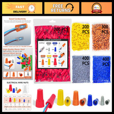 1500 PCS Wire Nuts Assortment Kit - Insulating Twist Electrical Connectors, 5 Si