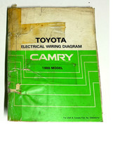 1986 Toyota Camry Electrical Wiring Diagrams Factory Manual OEM