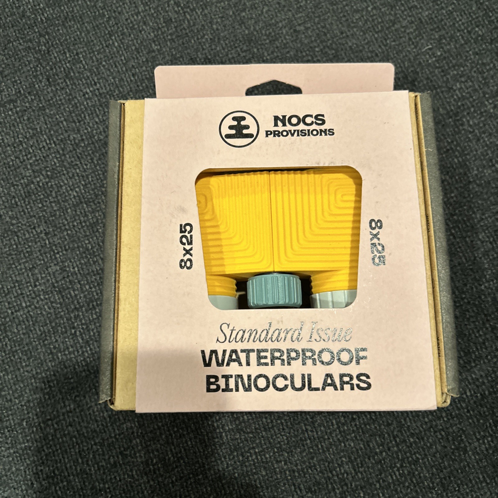 Nocs Provisions Binoculars Standard Issue 8x 25mm Canary Yellow , New !