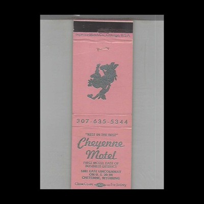 Matchbook Cover Cheyenne Motel Cheyenne, WY #2