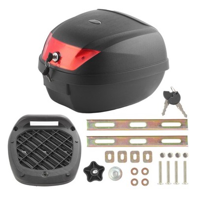 Motorradkoffer 27 Liter, Top case uni, Helmkoffer für Roller Motorrad Quad Mofa
