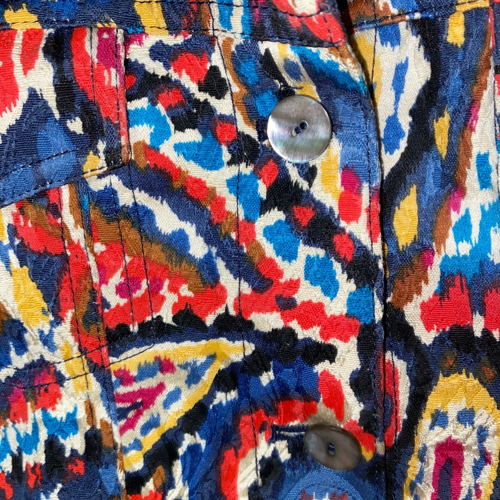 Ruby Rd Abstract Multicolored Lightweight Button … - image 3