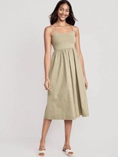 NWT Old Navy Fit & Flare Combination Midi Dress