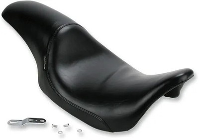 Le Pera Black Smooth Silhouette Full Seat for Harley Road King Special 17-23