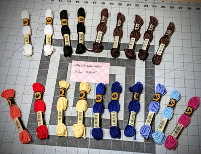 19 x Skeins of DMC Tapestry Wool - Artisan-Curated Colorways - 100% Wool